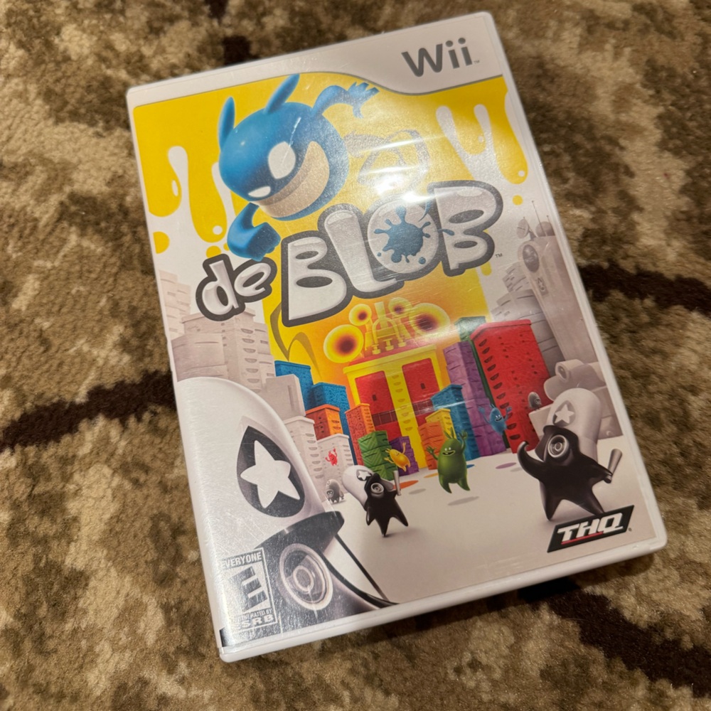 HQ de Blob Wii Game - Blue and Yellow Adventure